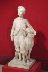 Louis-Eugène-Napoléon Bonaparte (1856-79) mit seinem Hund Nero, 1865